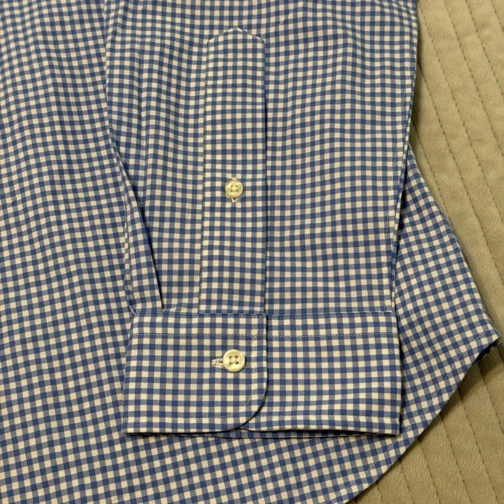 Polo Ralph Lauren Men's Slim Fit Blue Plaid Performance Shirt Size XL